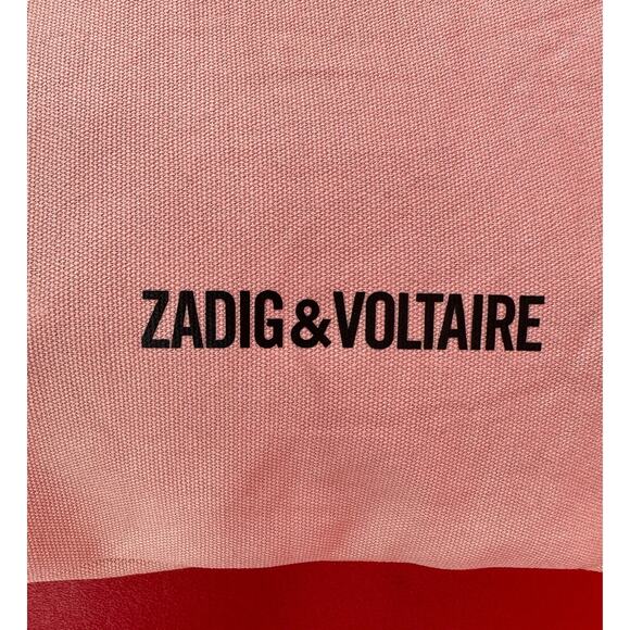 Girls Can Do Anything Zadig & Voltaire Parfums Chain Strap Pink Canvas Bag - Picture 6 of 14